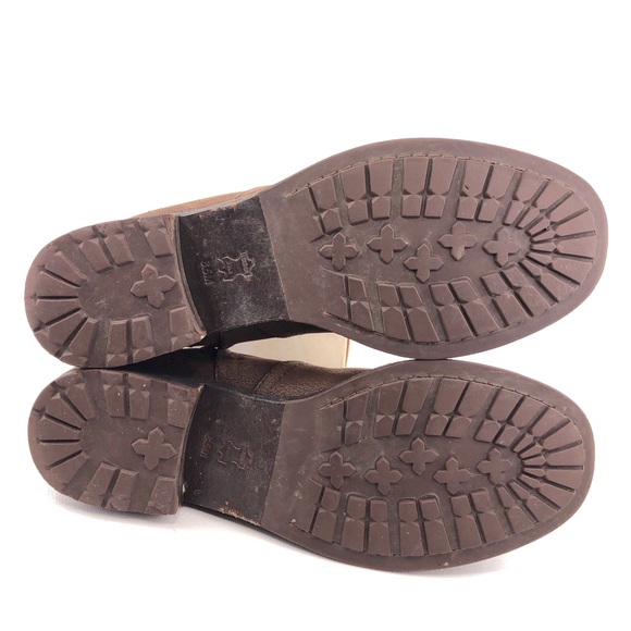 Tory Burch Simone Brown Leather Ankle Boots 8.5M - Picture 7 of 15